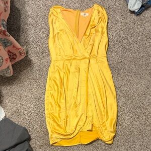 Entro Vibrant Yellow Mini Dress